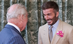 David Beckham gilt als großer Verehrer des Königshauses: Bei der Chelsea Flower Show trug der ...