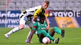 Der 1,89 Meter große Marco Sulzner signierte bei den Wolfsbergern.