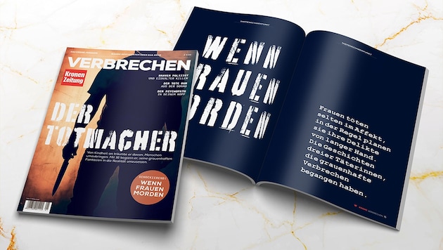 Ab sofort in allen Trafiken erhältlich: Die neue Ausgabe unserers „Krone“-Verbrechen-Magazins.