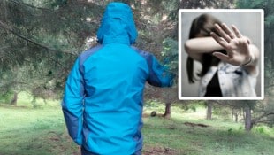 Der Vater des missbrauchten Mädchens will – zum Schutz seines Kindes – anonym bleiben. Darum erlaubte er nur ein Foto von hinten. (Bild: Krone KREATIV/zVg und Pressefoto Scharinger)