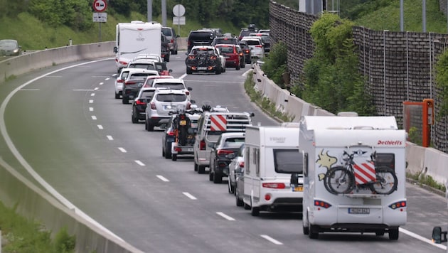 Auf der Tauernautobahn werden wieder lange Wartezeiten prognostiziert.