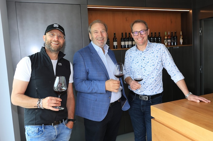 Winzertrio: Horst Gager, Walter Kirnbauer und Anton Iby (v.l.).