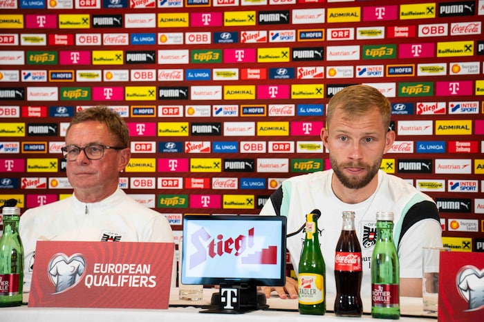 Ralf Rangnick und Konrad Laimer