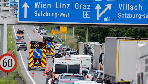 Rund um Pfingsten kam es wieder zu längeren Verzögerungen auf der A10.