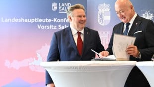 Die neue Reformpartnerschaft wurde feierlich unterzeichnet. (Bild: APA/BARBARA GINDL)