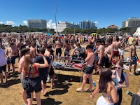 Die bei österreichischen Touristen beliebte norditalienische Badeortschaft Lignano Sabbiadoro ...