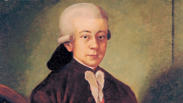Wolfgang A. Mozart, Gemälde (1777) von della Croce