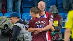 Erling Haaland traf zum 3:0. (Bild: AFP/LISE ASERUD)