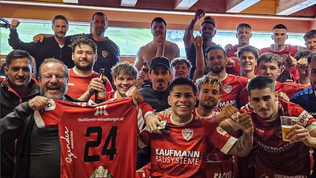 Beim FC Bizau darf man schon den Aufstieg in die Eliteliga feiern.