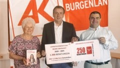 AK-Leiter Drobits mit Waltraud und Philipp Pirkl.