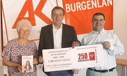 AK-Leiter Drobits mit Waltraud und Philipp Pirkl.
