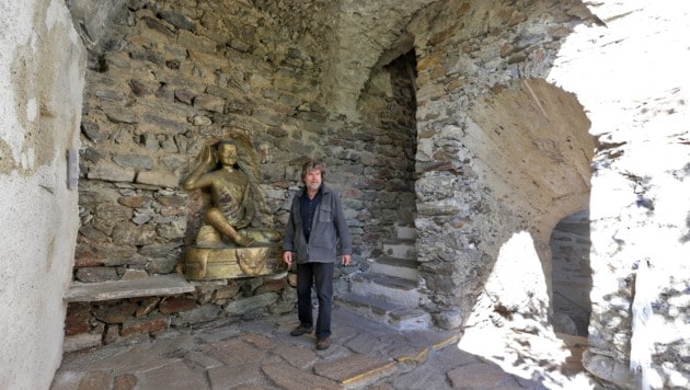 Reinhold Messner führt durch Schloss Juval (Bild: Birbaumer Christof) Reinhold Messner führt durch Schloss Juval (Bild: Birbaumer Christof)