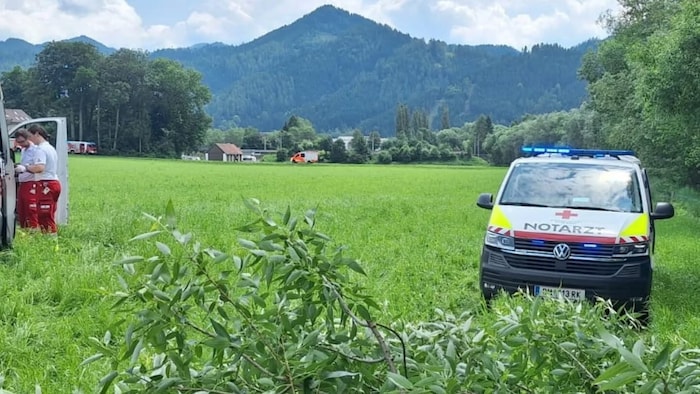 Die Unfallstelle nahe dem Kapfenberger Flugplatz