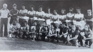 Die starke Truppe von damals holte sich mit Trainer Branko Elsner den Mitropacup