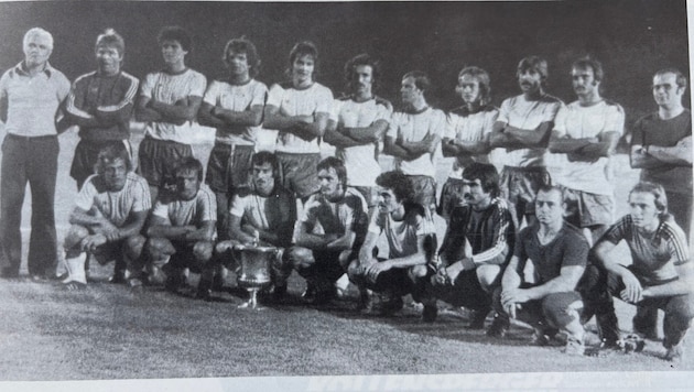 Die starke Truppe von damals holte sich mit Trainer Branko Elsner den Mitropacup 