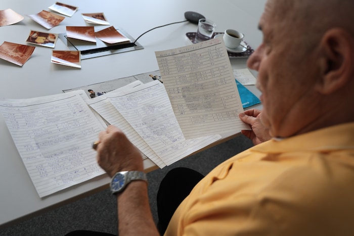Walter Peer hat genau Buch geführt über die Spiele seines Vereins SSW Innsbruck