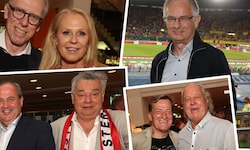 Haufenweise Prominente drückten dem ÖFB-Team die Daumen.
