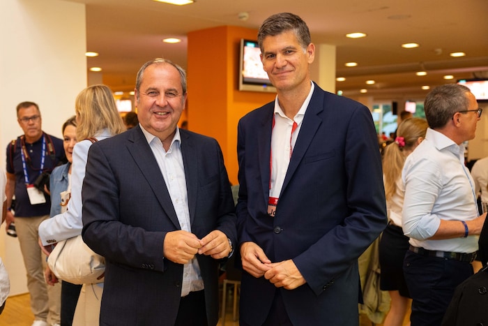  Neo-Präsident Josef Pröll (li.) und Geschäftsführer Bernhard Neuhold.
