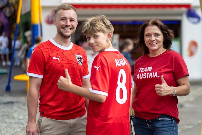 Ein Texaner als riesiger Alaba-Fan! Eric war gestern in Wien live dabei. 