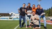 Die „Krone“-Reporter Christian Reichel, Alexander Hofstetter, Rainer Bortenschlager sowie ...