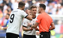 Joshua Kimmich regte sich einmal mehr beim Schiedsrichter auf.