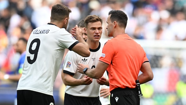 Joshua Kimmich regte sich einmal mehr beim Schiedsrichter auf.