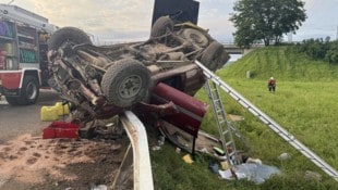 Den Einsatzkräften bot sich ein verheerendes Bild.  (Bild: FF Werndorf)