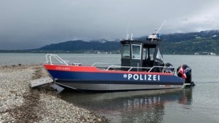 Einsatzboot der Wasserpolizei.