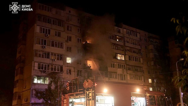 Bei den Attacken soll das Stiegenhaus eines Hochhauses komplett eingestürzt sein (Archivbild).