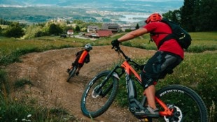 Einige Mountainbike- Strecken in der Region Villach sind sogar laufradtauglich.