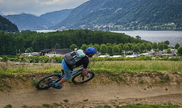Typisch für die Region Villach: Bei vielen Trails hat man einen freien Blick auf Seen. 