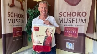 Heindl-Chef Andreas Heindl betreibt mit seinem Bruder in zweiter Generation das Unternehmen. Im Schokomuseum begrüßt er jährlich 60.000 Besucher. (Bild: Harald Dworak)