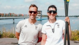 Erfolgsduo: Kurt Traer und Magdalena Lobnig (Bild: GEPA)