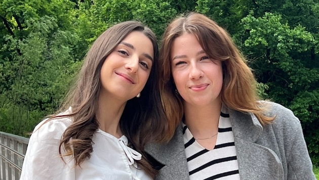 Wollen helfen: Amelie Alber und Sarah Pöschl