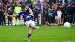 Mit diesem Freistoß schoss Marinko Sorda die Austria in die 2. Liga.