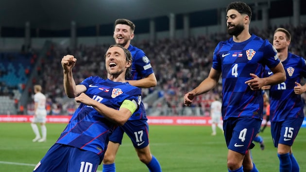 Luka Modric und seine Kroaten deklassierten Tschechien mit 5:1. 