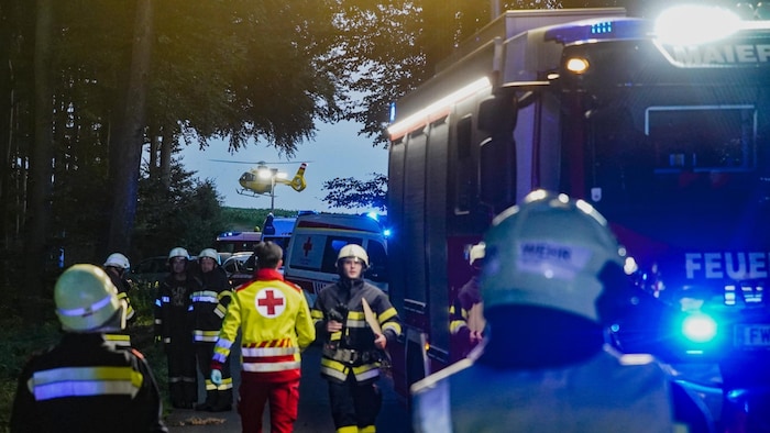 Auch der Rettungshubschrauber wurde benötigt.