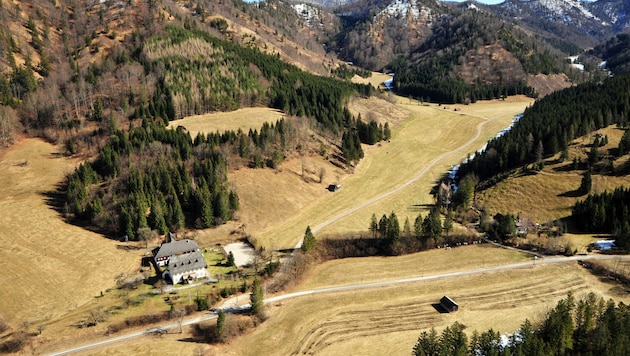 Beim Naturschutzgebiet Jaidhaus in Molln wurde probeweise nach Gas gesucht.