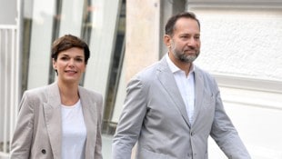 Archivbild: Die damalige SPÖ-Spitzenkandidatin Pamela Rendi-Wagner mit Ehemann Michael Rendi bei ...