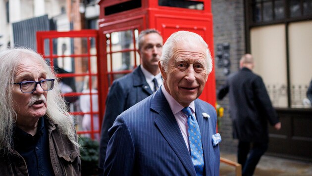 König Charles vergangene Woche bei einem Termin auf dem Old Spitalfields Market.