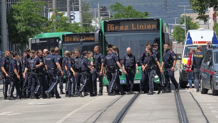 Die Innenstadt von Graz wurde zur Sperrzone.