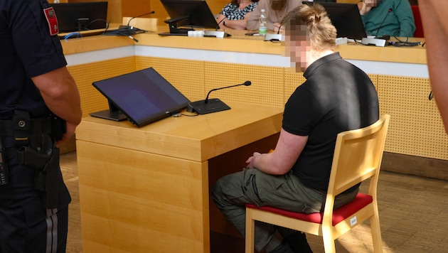 Der Angeklagte (27) zeigte sich beim Prozess im Gericht in Wels geständig.