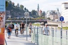 Fuß- und Radverkehr liegen in der Stadt Salzburg gemeinsam bei 46 Prozent Verkehrsanteil.