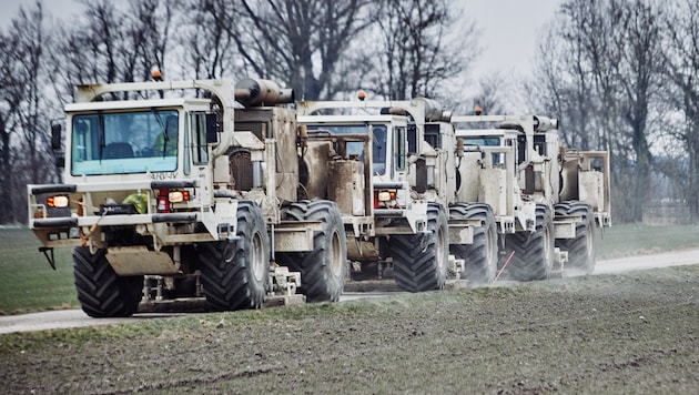 Solche Seismik-Lkw sollten eigentlich bald in der Oststeiermark unterwegs sein.