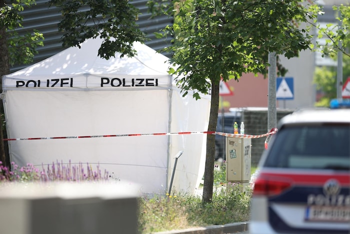 Der Tatort wurde weitläufig abgesichert.