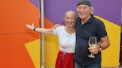 Gastgeberin Agnes Husslein-Arco mit Star-Regisseur Robert Dornhelm.