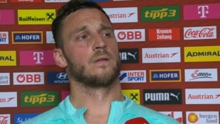 Marko Arnautovic trauerte nach dem 4:0-Sieg mit Graz mit.