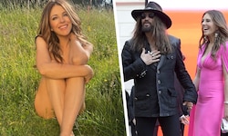 Mutig, verliebt, 60! Liz Hurley (l.) zeigt sich an ihrem Geburtstag splitterfasernackt – und ...