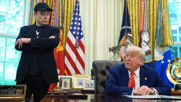 Musk und Trump im Oval Office – als sie sich noch besser verstanden hatten.