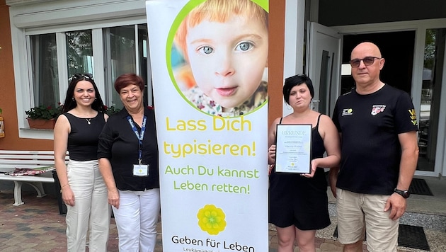 Viktoria Weber aus Markt Neuhodis spendete für einen Siebenjährigen aus Uruguay. Der Verein ...